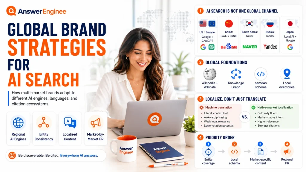 Global brand strategies for AI search