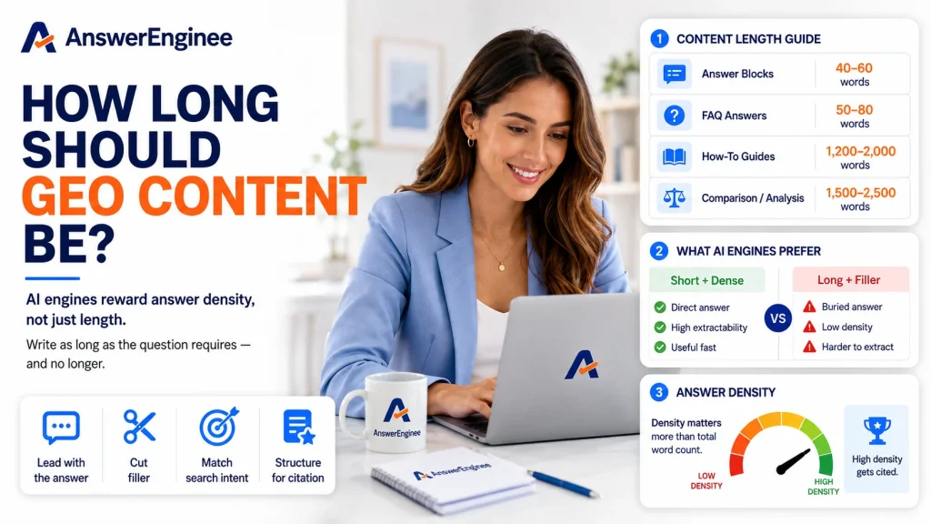 how long should geo content be