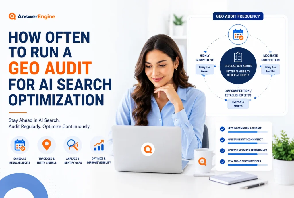 How often to run a GEO audit for AI search optimization