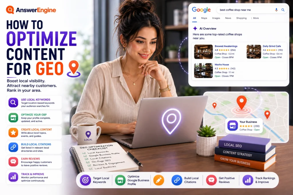 how to optimize content for geo